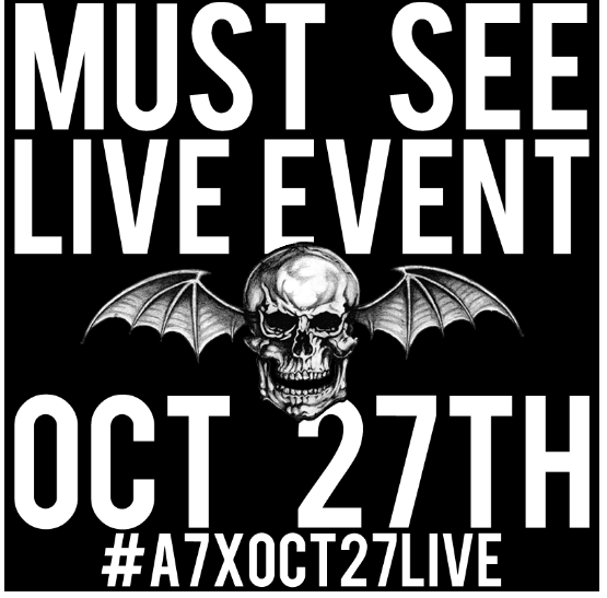 Avenged Sevenfold Live Streaming Must See Event On Oct 27th