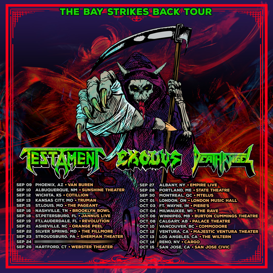 Testament Announces Second Leg of The Bay Strikes Back Tour with