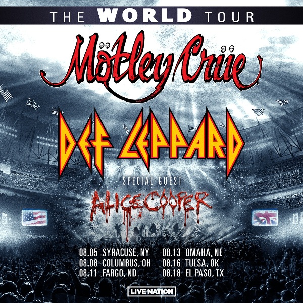 DEF LEPPARD AND MÖTLEY CRÜE ANNOUNCE 2023 U.S. DATES FOR ‘THE WORLD TOUR’ FOLLOWING MASSIVELY SUCCESSFUL NORTH AMERICAN STADIUM RUN