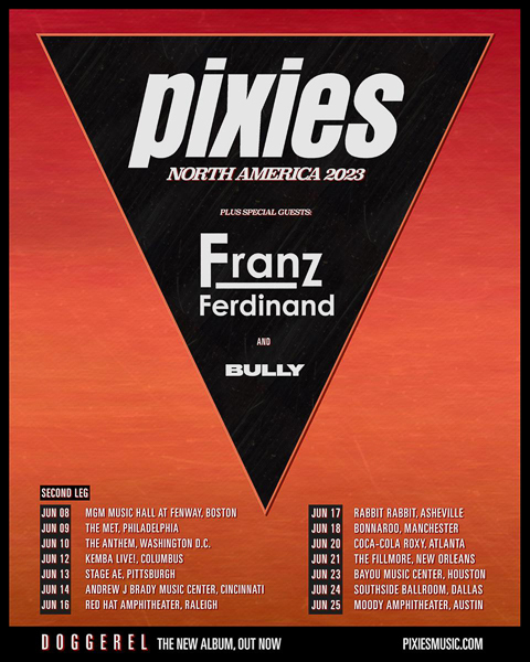pixies world tour