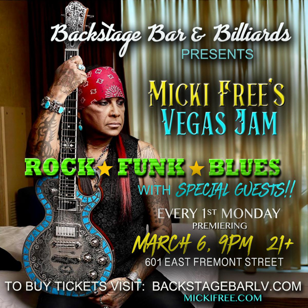 Grammy Award-Winning Musician MICKI FREE Announces Las Vegas Residency Starting March 6 at Backstage Bar & Billiards
