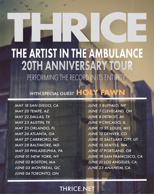 Thrice release re-recorded version of ‘The Artist In The Ambulance’
