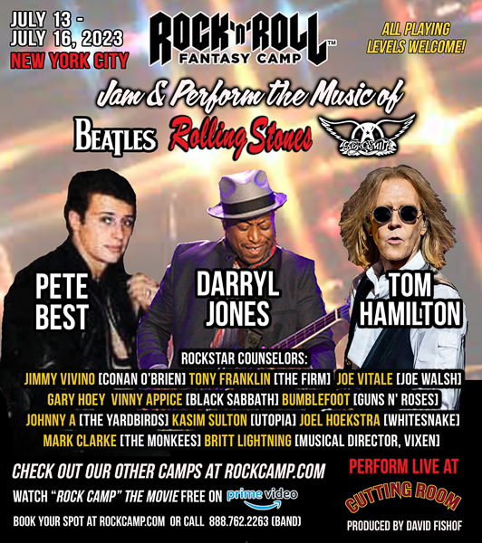 PETE BEST OF THE BEATLES TO HEADLINE ROCK ‘N’ ROLL FANTASY CAMP THIS JULY IN NYC