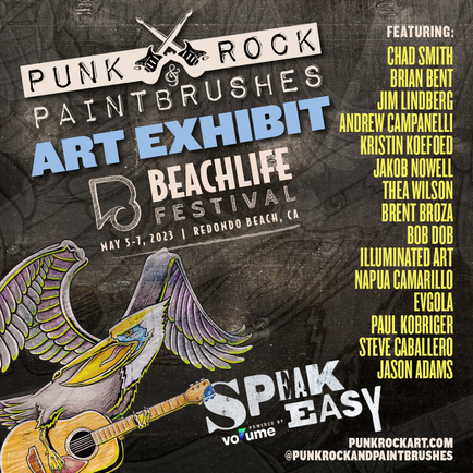 Red Hot Chili Peppers Drummer Chad Smith Leads Talent Contributing Original Artworks For Punk Rock & Paintbrushes Galleries At BeachLife Festival & Summerfest