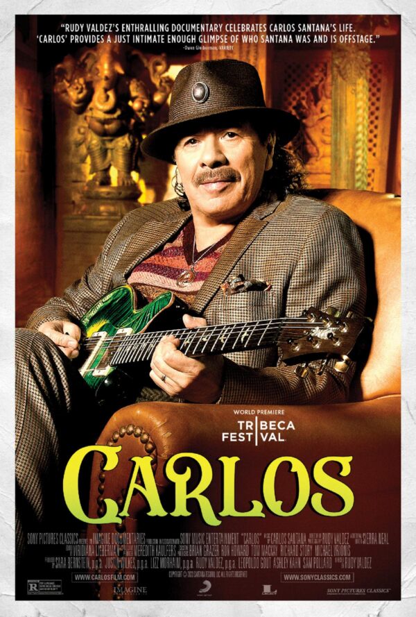 CARLOS THE SANTANA JOURNEY GLOBAL PREMIERE Coming To Select Cinemas Worldwide On September