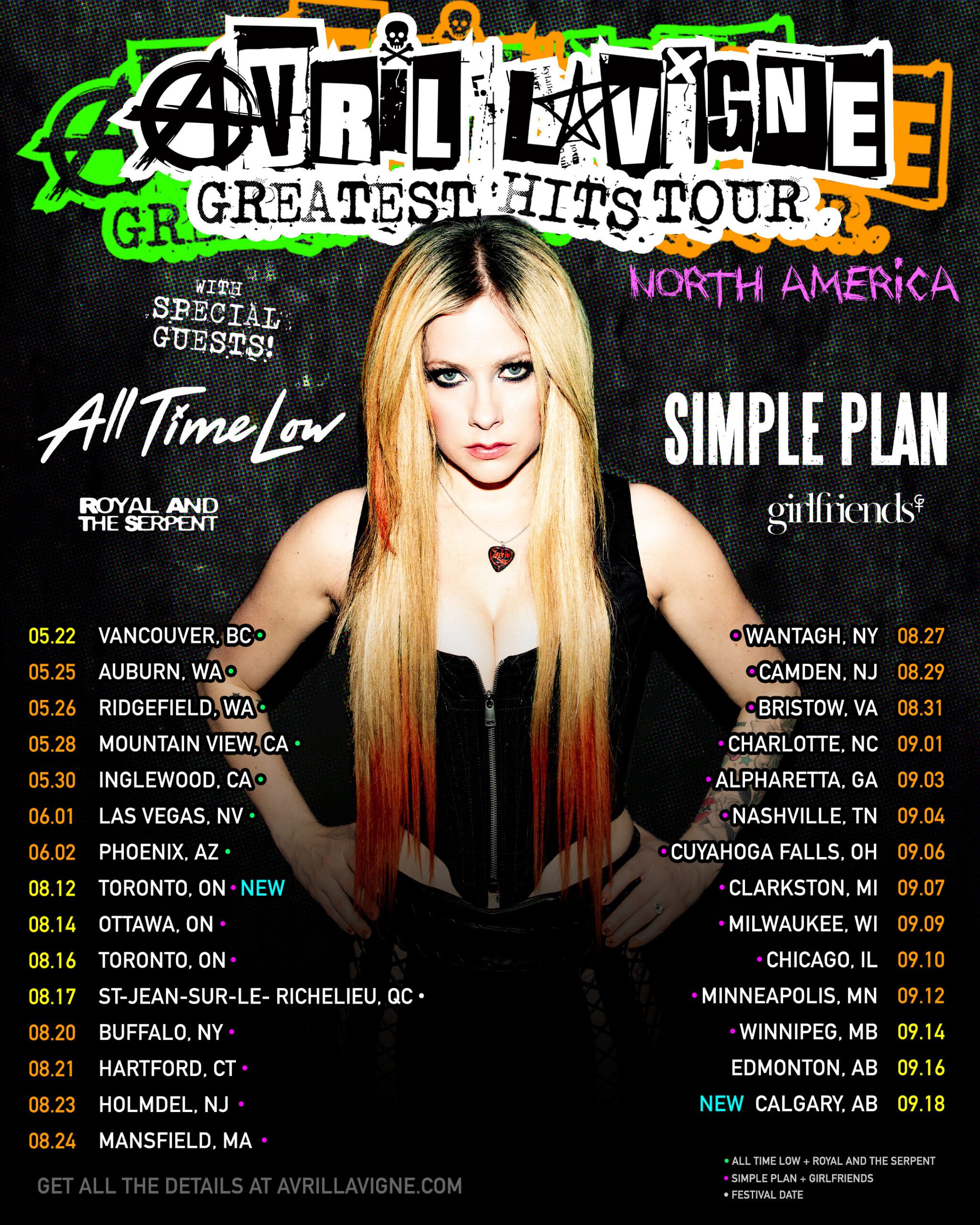 New Dates Added To Avril Lavigne’s Greatest Hits Tour Due To Popular ...